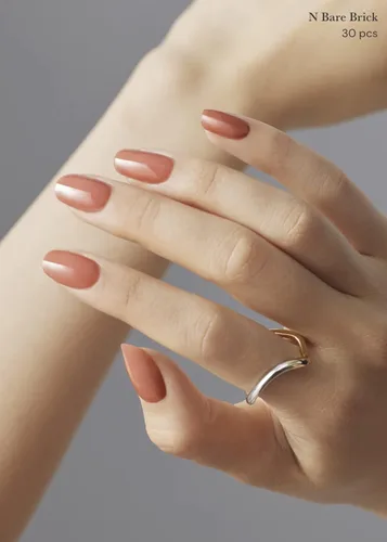 Vista 86 de ohora - Tiras de uñas de gel semicuradas (N Silver Chrome), blancas, metálicas, para cualquier lámpara de uñas UV/LED, larga duración, con 2
