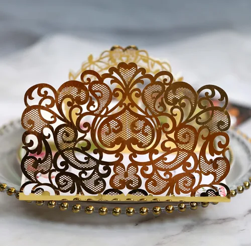 Vista 3 de 10sets 3D Pop Up Novia Y Novio Blanco Tarjeta de Invitación de Boda Corte Láser Bolsillo Floral Invitaciones de Compromiso con Sobre y Papel