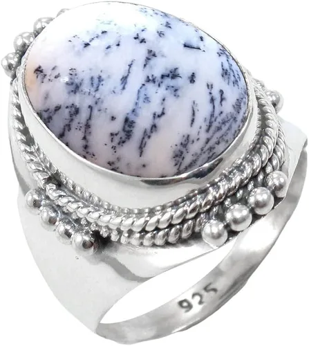 Vista 25 de Anillo de plata de ley 925 para anillo de piedras preciosas naturales unisex, anillo de plata esterlina, anillo de moda con múltiples piedras