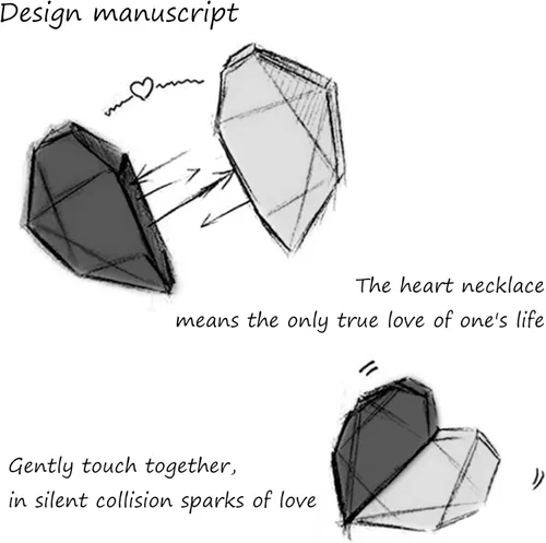 Vista 5 de THUNARAZ Collares a juego de dos almas con un corazón para parejas collares creativos de piedra de deseos pulseras de cuerda trenzada Pandent