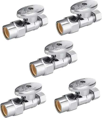 Vista 7 de EFIELD - Válvula de parada de ángulo de giro de 1/4 de pulgada de compresión de 3/8 pulgadas de diámetro exterior x conexión de tubería de CPVC