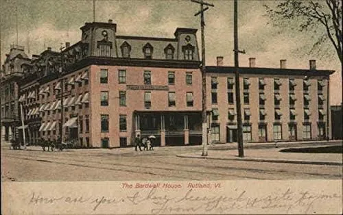 The Bardwell House Rutland, Vermont VT Original Antique Postcard 1906