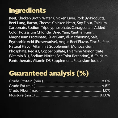 Vista 8 de Comida enlatada para perros adultos,sabor césar, Carne