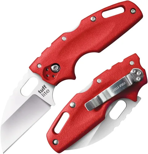 Vista 10 de Cold Steel Tuff Lite 2.5" Cuchillo de bolsillo plegable con hoja de 3.5" de AUS8A de pata de cabra ultra afilada y asa Griv-Ex