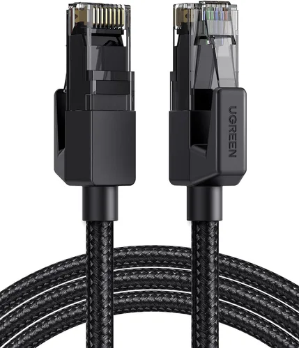 Vista 9 de UGREEN Cable Ethernet Cat 6 trenzado Cat6 Gigabit de alta velocidad 1000Mbps cable de Internet RJ45 blindado cable LAN de red compatible con PC