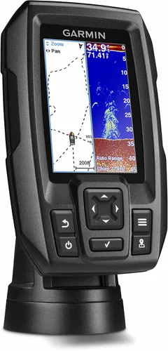 Vista 4 de Garmin Striker 4 con transductor, 3.5 pulgadas, Sensor de peces GPS con transductor tradicional CHIRP