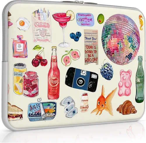 iCasso Funda para MacBook Neo, bonita funda para laptop para MacBook Air/Pro de 13-13.6 pulgadas, funda protectora delgada de transporte de viaje 1