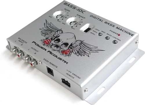 Power Acoustik BASS-10C Procesador de restauración de graves digital con control de salida remoto