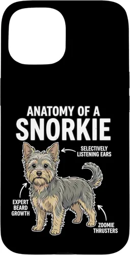 Vista 6 de Anatomy of A Snorkie Funny Dog Lover Owner Pet Parent Case for iPhone XR