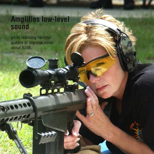 Vista 6 de awesafe Protección auditiva electrónica de disparo-NRR 24dB Auriculares de reducción de ruido para caza y uso en rango de armas
