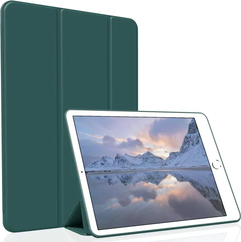Vista 13 de Funda para iPad Air 2 (2.ª generación) de 9.7 pulgadas, ligera, delgada, función de reposo/activación automática con soporte de triple pliegue