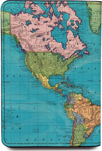 Vista 2 de Wanderlust - Soporte para pasaporte de cuero para mujer