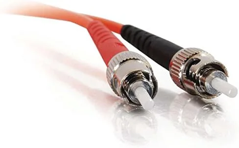 Vista 3 de C2G 05576 OM1 cable de fibra optica ST-ST 62.5125 dúplex multimodo de PVC, naranja (3.3 pies, 3.3 ft)