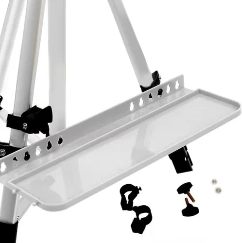 Vista 3 de B Baosity Bandeja de caballete desmontable, bandeja ligera para pinceles, bandeja de almacenamiento universal multiusos, fácil de instalar