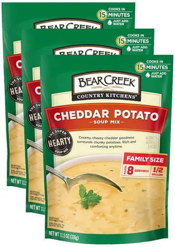 Mezcla de sopa Bear Creek, Queso Cheddar y Papa, 8.4 onzas (paquete de 3)