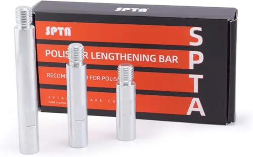 Juego de ejes de extensión giratorios de acero inoxidable SPTA, 75mm, 100mm, 140mm, rosca de 5/8" - 11 Para pulidor rotativo, pulidor de