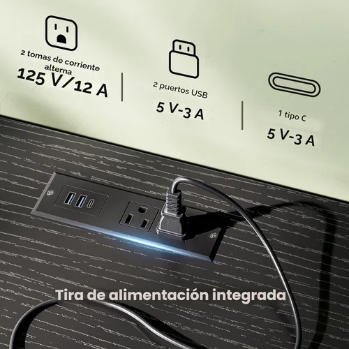 Vista 3 de Huuger - Soporte de TV de 47 pulgadas con tomacorrientes y luces LED, cómoda de tela para dormitorio con almacenamiento, centro de entretenimiento