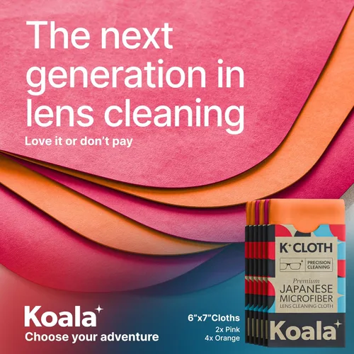 Vista 16 de Koala - Paño de limpieza de lentes Microfibra japonesa Paños de limpieza de lentes Limpiador de lentes Lentes, cámara, auriculares VR/AR