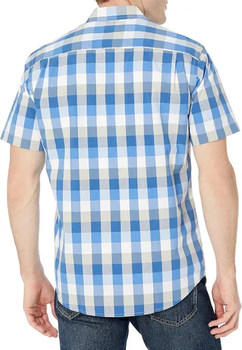 Vista 2 de Tienda Essentials Men's Regular-Fit Short-Sleeve Poplin Shirt