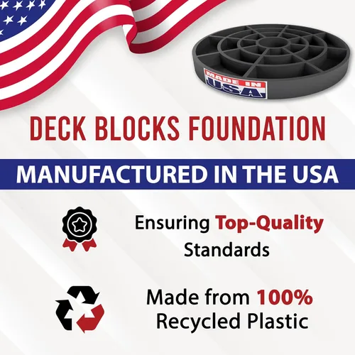 Vista 3 de Almohadillas de muelle fabricadas en Estados Unidos de 10 pulgadas (paquete de 1) – Base resistente para soporte estable de postes y vigas – No