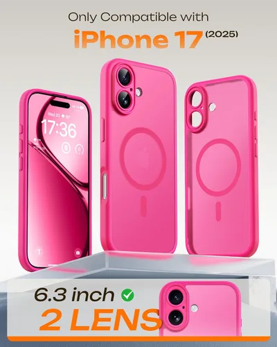 Vista 1096 de TOCOL Funda para iPhone 11, compatible con Magsafe, protección completa de cámara, imanes integrados, protección contra caídas, funda translúcida