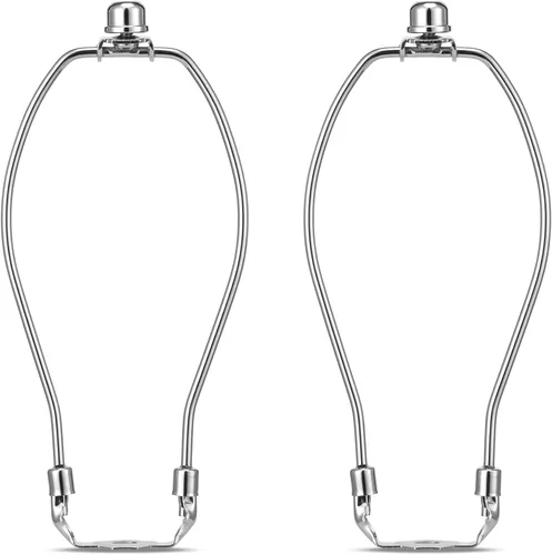 Vista 17 de Kit de soporte de arpa de lámpara de 8 pulgadas con remate y base de sillín desmontable de alta resistencia, juego de 2 accesorios de iluminación