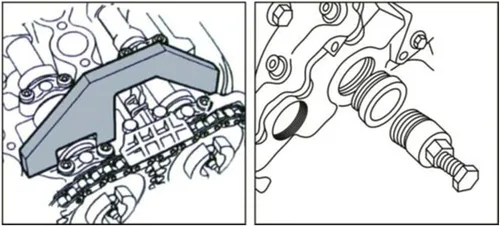 Vista 7 de Herramienta de ajuste de bloqueo de sincronización del motor diesel compatible para BMW M41 M51 M47 M57 E66 para Land Rover