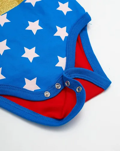 Vista 6 de Wonder Woman Conjunto de regalo de 3 unidades para bebé niña