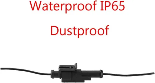 Vista 3 de ESUPPORT 1 Pin Way Auto Impermeable Conector Eléctrico Enchufe Kit con Alambre AWG Calibre Marina Paquete de 10