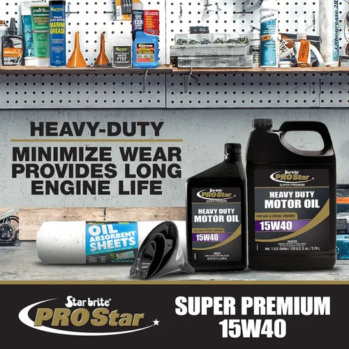Vista 5 de STAR BRITE Aceite de motor Pro Star Super Premium SAE 15W-40 – Alto rendimiento, protección de motor resistente – Cumple con API CI, CJ-4 y más