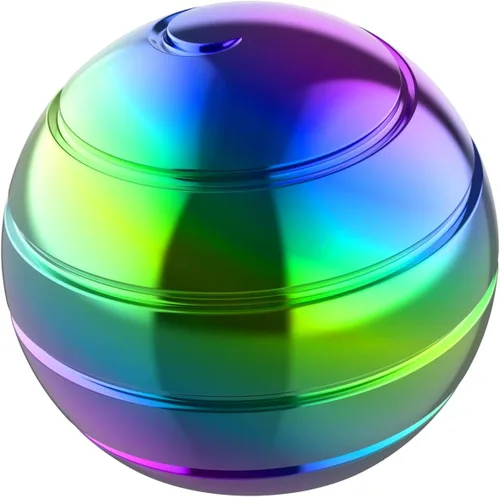 Vista 12 de Juguetes de Escritorio Cinéticos para la Ansiedad, Spinner Fidget de Ilusión Óptica de Cuerpo Completo de 1.77'', Set de Juguetes Giratorios Fidget