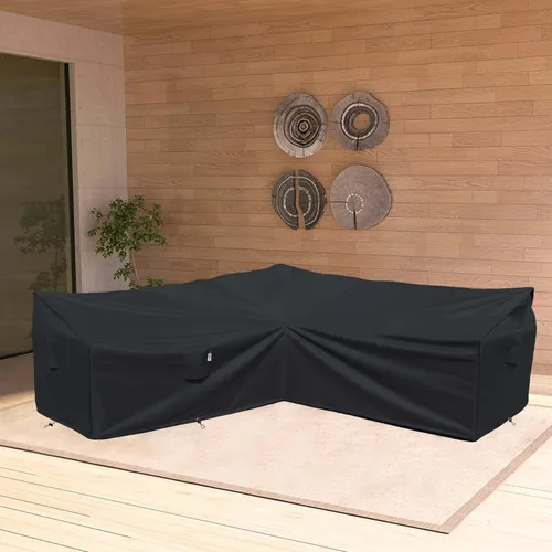 Vista 6 de Funda de sofá modular de alta resistencia para exteriores, tejido 600D 100 % impermeable, para muebles de patio