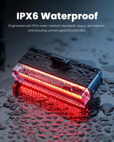 Vista 6 de Magicshine SEEMEE 50 V2.0 - Luz trasera para bicicleta con USB C recargable, 50 lúmenes IPX6, impermeable, luces traseras de bicicleta
