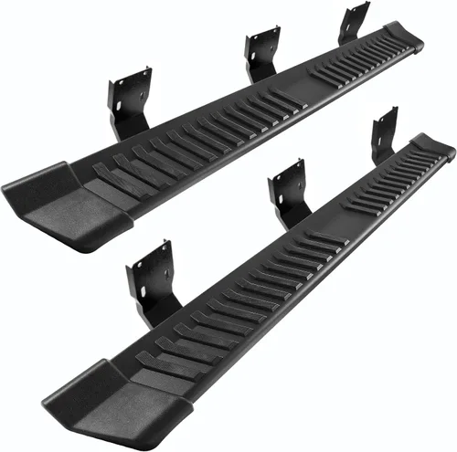 Vista 14 de COMNOVA Estribos Compatibles con Ford F-150 Crew Cab 2004-2014 (4 puertas de tamaño completo), diseño de almohadilla de paso de 6 pulgadas, barras