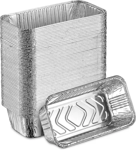 Vista 9 de MontoPack Sartenes de aluminio mini desechables para pan Sartenes de media talla profundas de 6 x 3.5” de papel de aluminio extra grueso