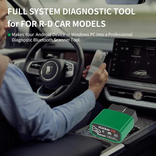Vista 2 de VGATE vLinker FD Bluetooth OBD2 Escáner Herramienta de Diagnóstico, Lectores de Código de Automóvil y Herramientas de Escaneo para Android y Windows