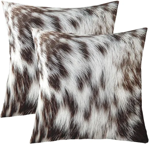 Vista 9 de Juego de 2 fundas de almohada con estampado de vaca de las tierras altas de 24 x 24 pulgadas para mujeres adultas, fundas de almohada de granja