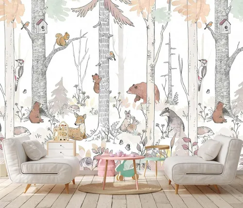 Vista 28 de Papel tapiz de bosque tropical con mural de pared de palmeras para dormitorio, sala de estar (no autoadhesivo)