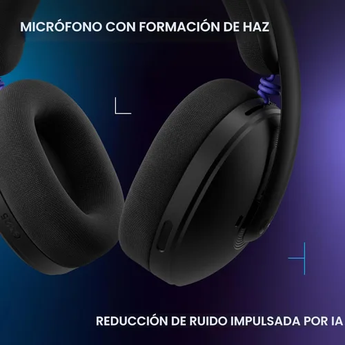 Vista 6 de Logitech G Auriculares inalámbricos Bluetooth 325 Lightspeed para juegos, comodidad durante todo el día, micrófono integrado con reducción de ruido