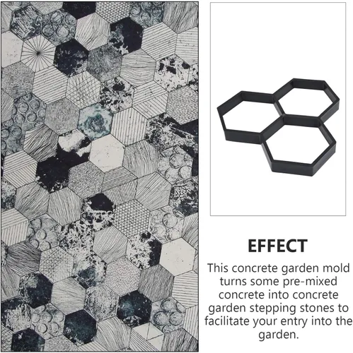 Vista 6 de Moldes y formas de hormigón, moldes de pavimentación para hormigón, pavimentadora de piedra de escalonamiento reutilizable, moldes para pavimento