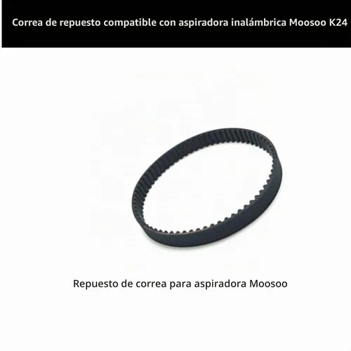 Vista 2 de Cinturón de repuesto para aspiradora inalámbrica Moosoo K24 (2 correas)