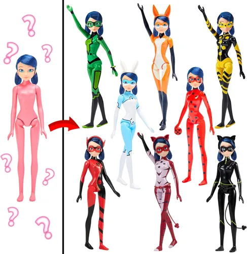 Vista 2 de Miraculous Ladybug Magic Heroez Transformación Sorpresa - Onda 1