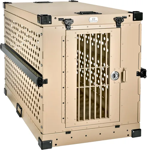 Vista 11 de K9 Kennel Boss - Jaula para Perros de Aluminio Resistente con Recubrimiento en Polvo Completamente Plegable - Pequeña (Negro)