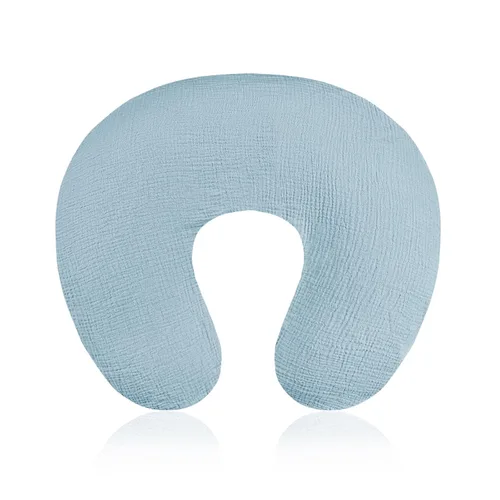 Vista 8 de Funda de almohada de lactancia para bebé, funda de almohada extraíble para lactancia materna, funda de almohada de lactancia de muselina para niños