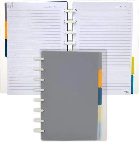 Vista 147 de Talia - Cuadernos de notas con tapas, planificador, personalizables, (Rosa de los 90, Junior (5.5 pulgadas x 8.5 pulgadas))