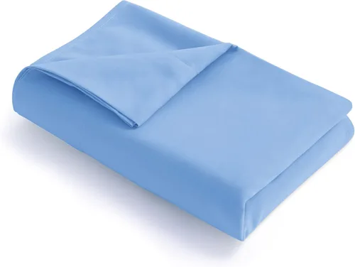 Vista 13 de FLXXIE Sábana plana individual – Solo sábana plana de microfibra cepillada – Suave y resistente a la decoloración, sin arrugas, resistente a