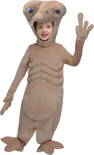 E.T. Kids The Extra-Terrestrial Plush Costume Unisex, Cute Alien Halloween Outfit for Toddler boys and girls
