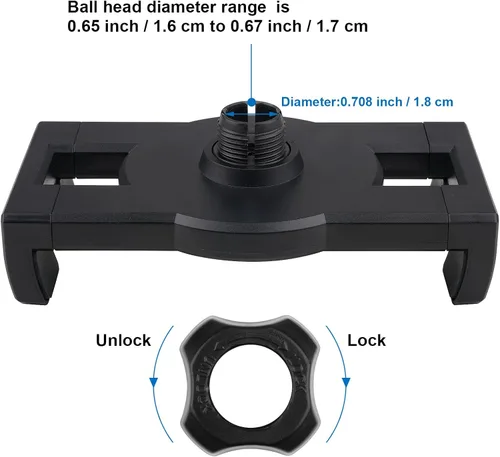 Vista 9 de Mippko Soporte de abrazadera para iPad, cuello de cisne, soporte para tableta, mesa, cama, silla, atril, 19.7 in de largo, soporte de brazo