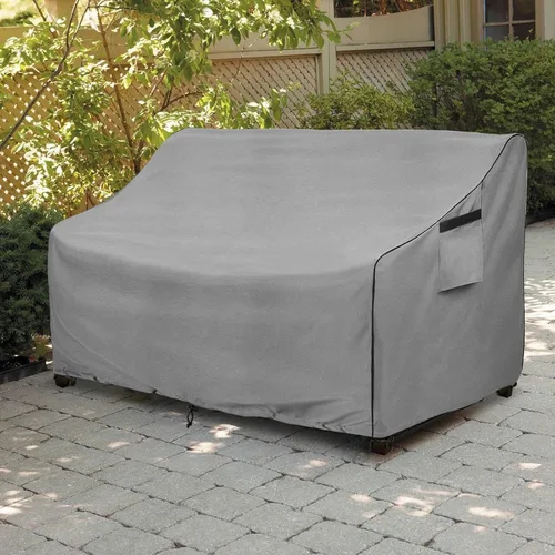 Vista 6 de okcool Funda resistente para sofá de patio, 100% impermeable, de 2 plazas, para exteriores de hasta 58 pulgadas de ancho x 32.5 pulgadas