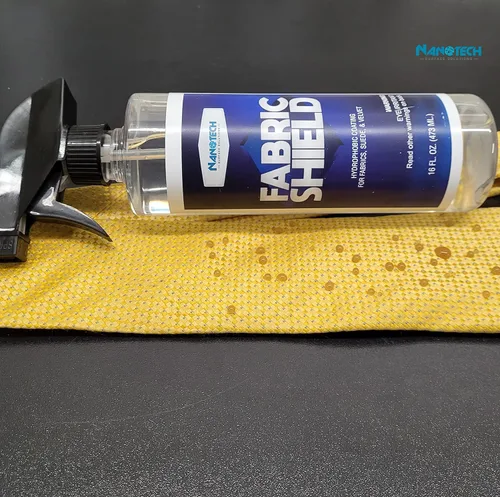 Vista 9 de Nanotech Surface Solutions Fabric-Shield Sio2 - Repelente líquido de cerámica para telas, tapicería, gamuza, lana, lino, evita manchas de vino